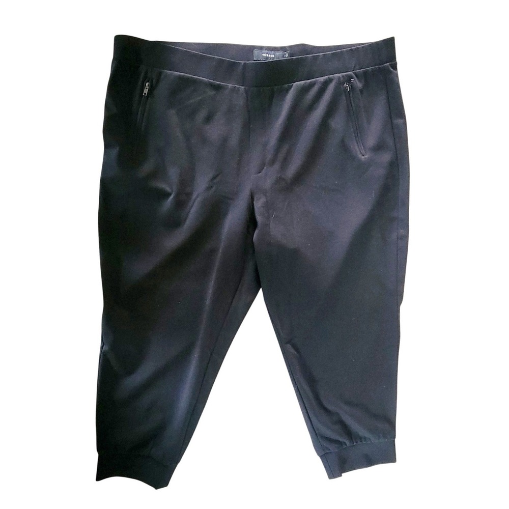 Torrid 4 Womens Black Ponte Zipper Pocket Jogger‎ Pants Size 4X Plus NWT - Picture 4 of 11